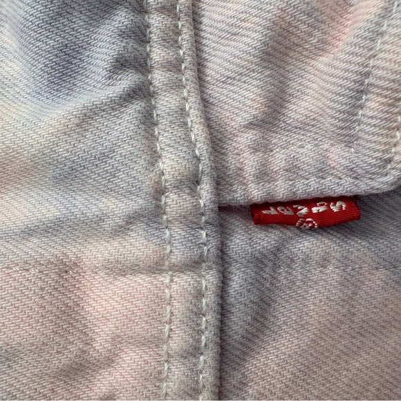Levi's Women's Ex Boyfriend Trucker Pink and Purple Denim Jacket - Picture 7 of 8